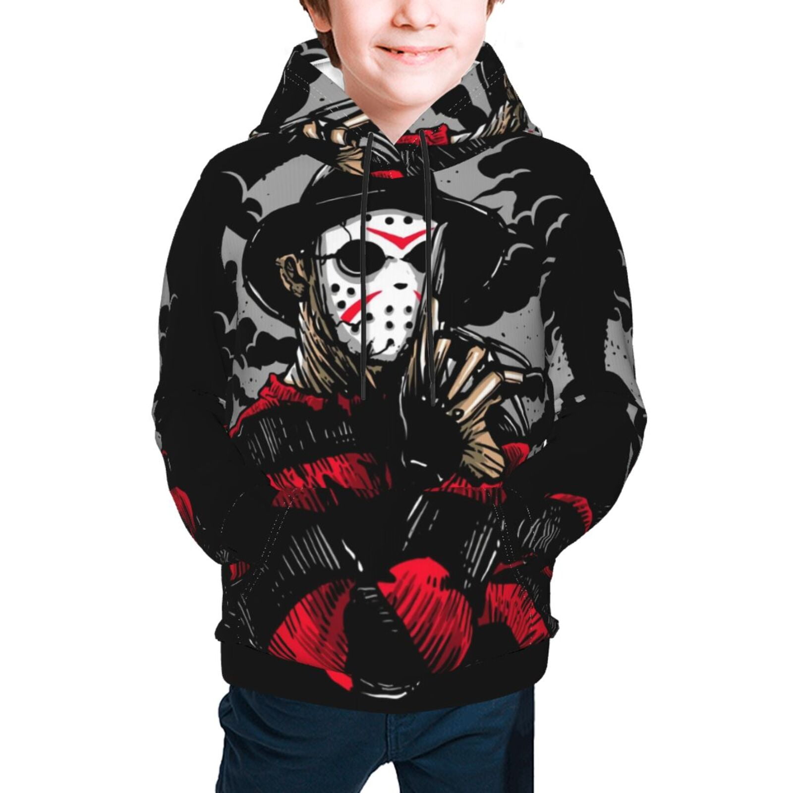 Haase Unlimited Boy Mom Jason Mask Slasher Movie Unisex Hoodie - Funny Graphic Sweatshirt For Women & Men