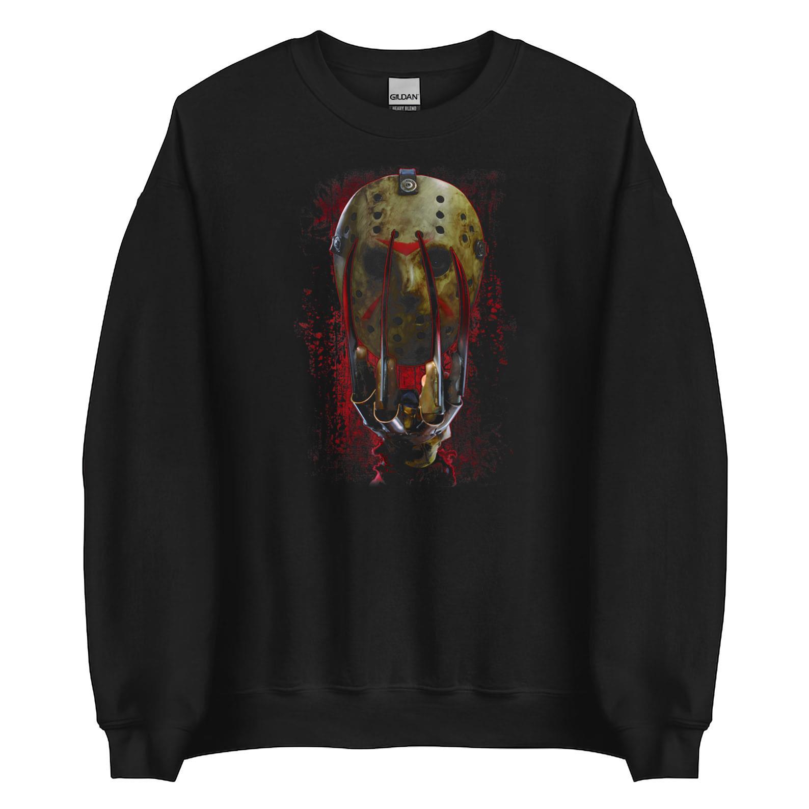 Freddy Vs Jason Mask And Claws Mens T Shirt Black-TH28102 - Walmart.com