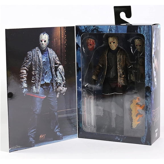 Freddy vs Jason - 7"Scale Ultimate Jason Action Figure - Friday the 13th , Multicolor