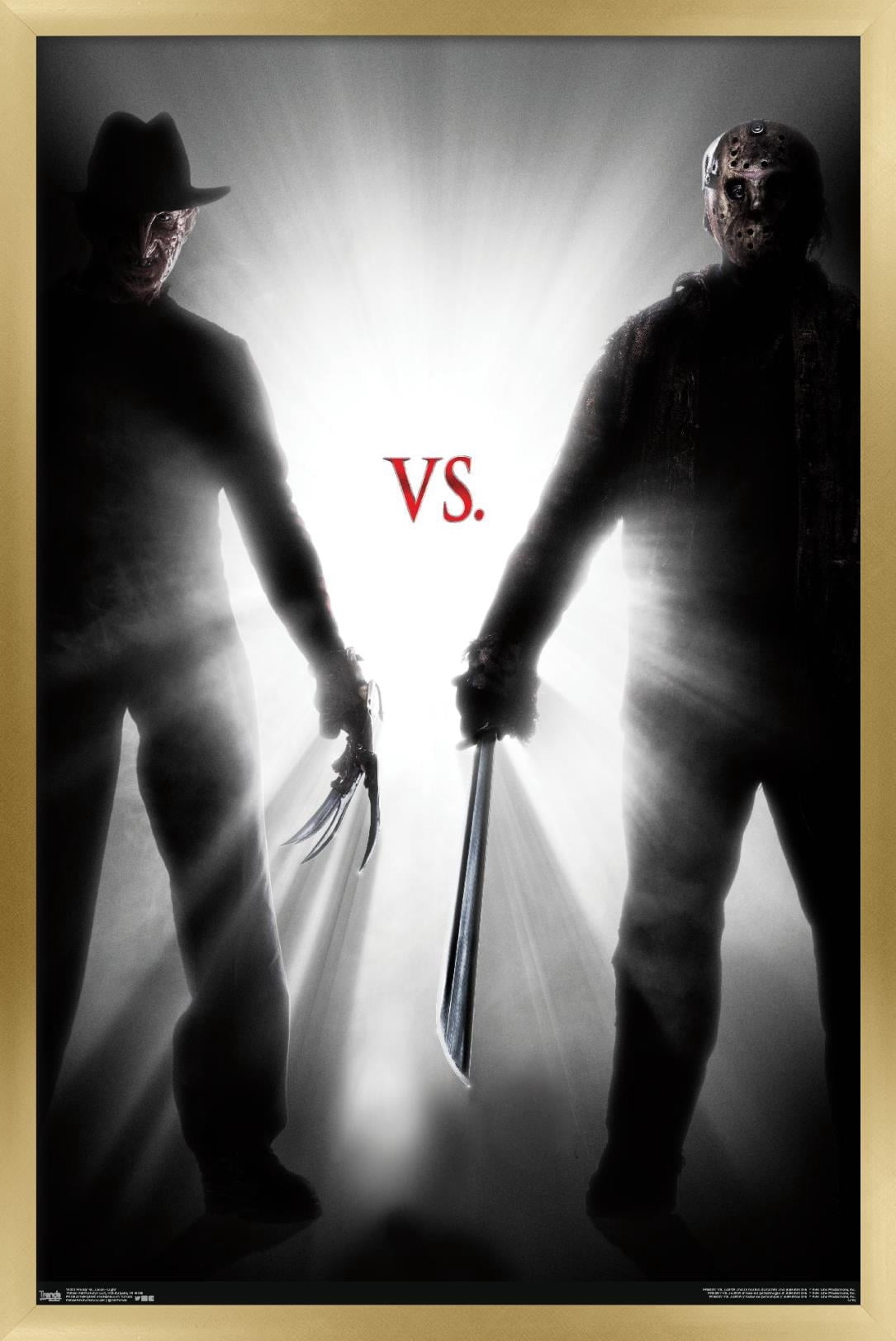 Freddy vs. Jason - Light Wall Poster, 14.725" x 22.375", Framed