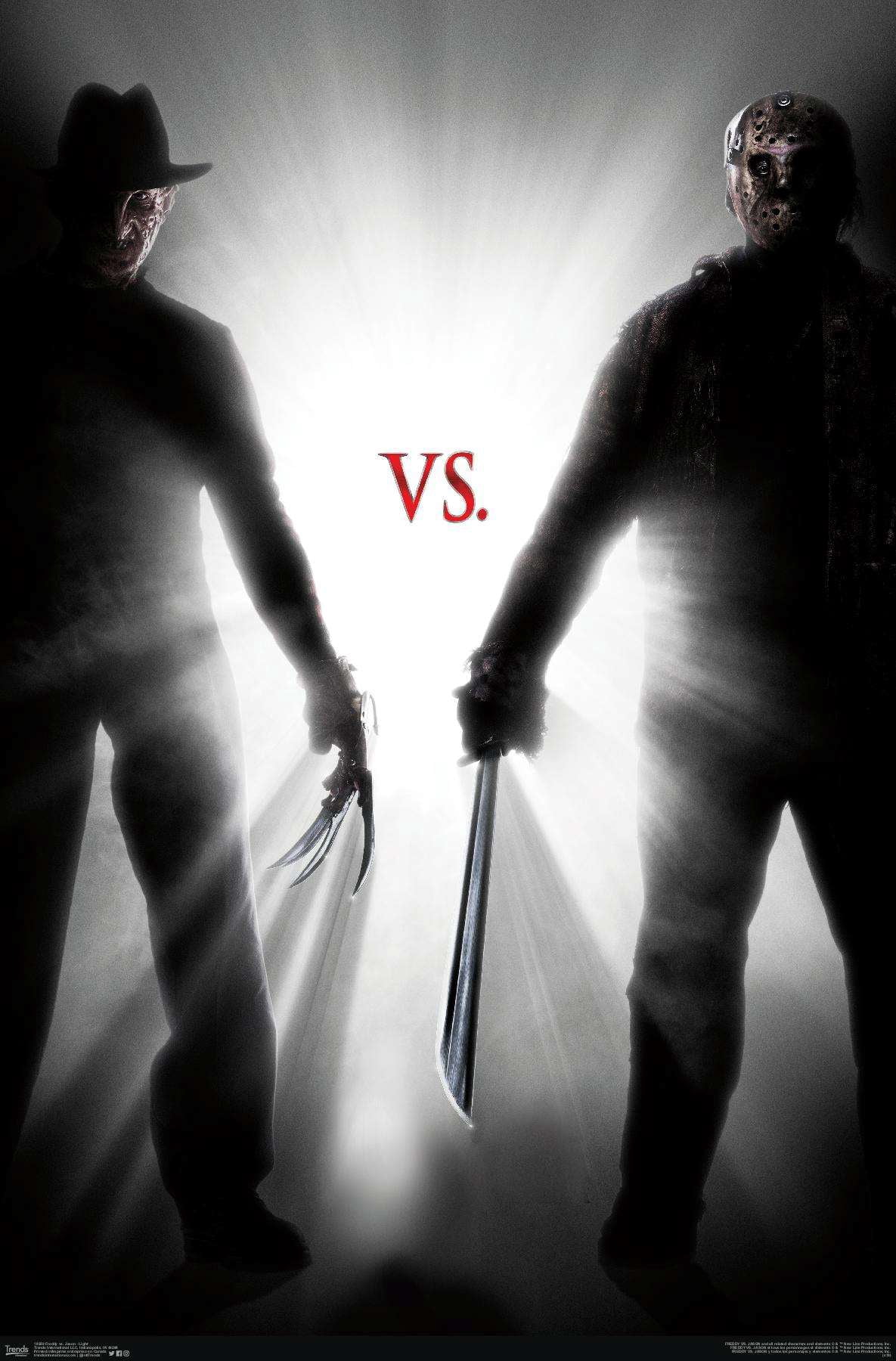 Freddy vs. Jason - Light Wall Poster, 14.725" x 22.375"