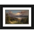 thumbnail image 1 of Frederic Edwin Church 14x10 Black Ornate Wood Framed Double Matted Museum Art Print Titled: View Of&nbsp;Cotopaxi (1867), 1 of 5