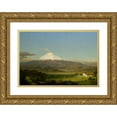 thumbnail image 1 of Frederic Edwin Church 14x11 Gold Ornate Wood Frame and Double Matted Museum Art Print Titled - Cotopaxi, 1 of 4