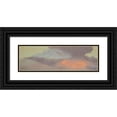thumbnail image 1 of Frederic Edwin Church 18x8 Black Ornate Wood Framed Double Matted Museum Art Print Titled - Sunset Cloud Study (ca. 1880), 1 of 5