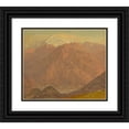 thumbnail image 1 of Frederic Edwin Church 23x20 Black Ornate Framed Double Matted Museum Art Print Titled: Colombia or Ecuador, Mountains (1853), 1 of 5