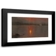 thumbnail image 1 of Frederic Edwin Church 24x16 Black Modern Framed Museum Art Print Titled - Lake Millinocket, Sunset (1870-80), 1 of 1
