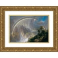 thumbnail image 1 of Frederic Edwin Church 24x17 Gold Ornate Framed and Double Matted Museum Art Print Titled - Rainy Season in the Tropics, 1 of 4