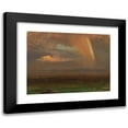 thumbnail image 1 of Frederic Edwin Church 24x19 Black Modern Framed Museum Art Print Titled - Sunset Over Broad Landscape (1865), 1 of 5