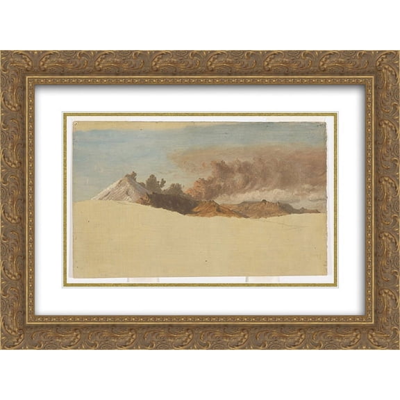 Frederic Edwin Church 2x Matted 24x18 Gold Ornate Framed Art Print 'Cotopaxi seen from Ambato, Ecuador'