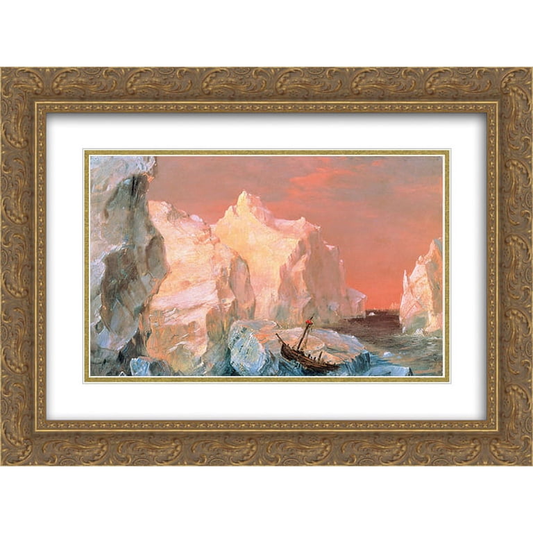 Frederic Edwin Church 2x Matted 24x18 Gold Ornate Framed Art Print