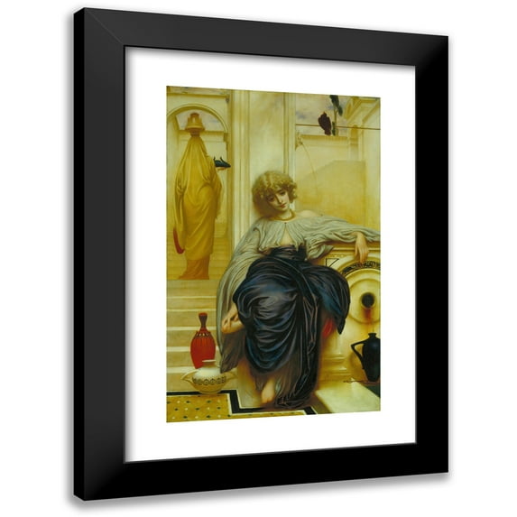 Frederic Leighton 16x24 Black Modern Framed Museum Art Print Titled - Songs Without Words (1861)