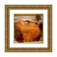 thumbnail image 1 of Frederic Leighton 20x20 Gold Ornate Framed and Double Matted Museum Art Print Titled - Flaming June (1895), 1 of 4