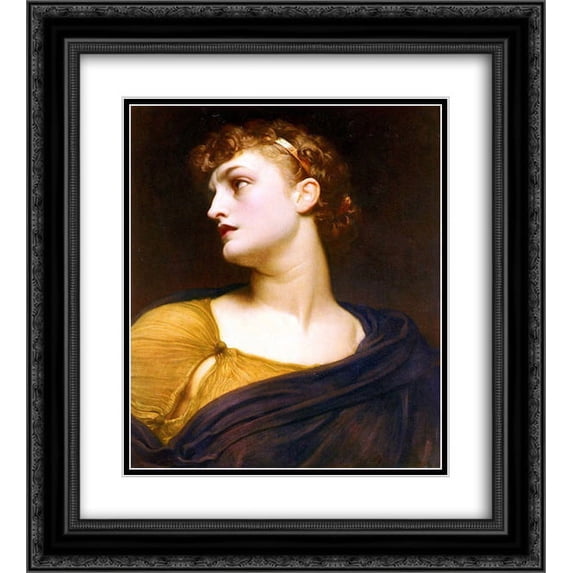 Frederic Leighton 2x Matted 20x24 Black Ornate Framed Art Print 'Antigone'