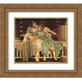 thumbnail image 1 of Frederic Leighton 2x Matted 22x20 Gold Ornate Framed Art Print 'Music Lesson', 1 of 2