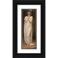 thumbnail image 1 of Frederic Leighton 9x18 Black Ornate Wood Framed Double Matted Museum Art Print Titled - Crenaia, the Nymph of the Dargle (1880), 1 of 5