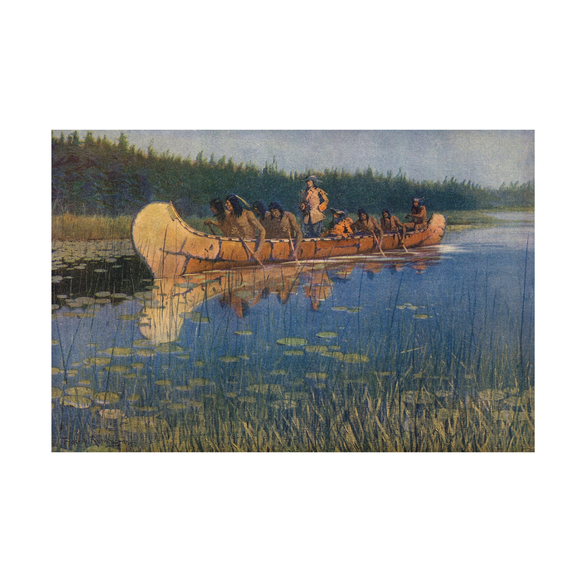 Frederic Remington 'Pierre Esprit Radisson. Frederic Remington' Canvas Art - 19 x 12 Inches