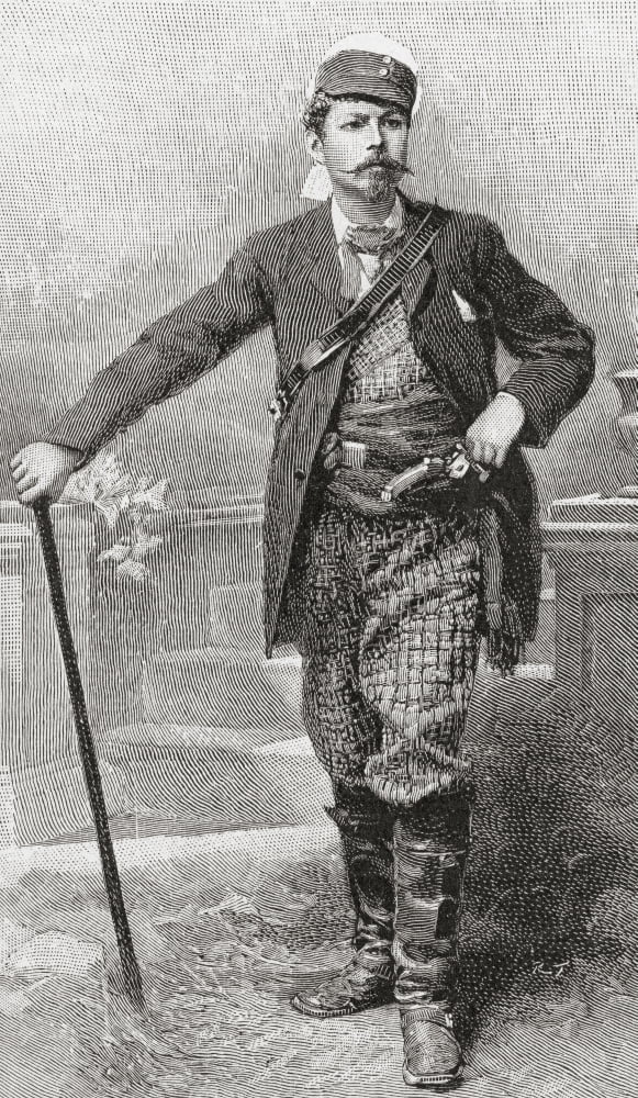 Frederic Villiers Aged 24 1851 Canvas Art - Ken Welsh Design Pics (22 x 40)