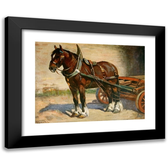 Frederic Whiting 14x11 Black Modern Framed Museum Art Print Titled - A Typical Clydesdale