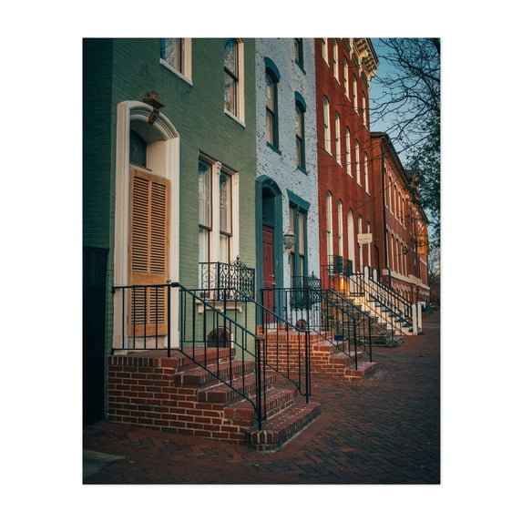 Frederick Architectural 02 - Frederick Maryland Photography Architecture City Street Photography Vintage Scenic Unframed Wall Art Print 36 x 48 inches
