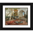 thumbnail image 1 of Frederick Arthur Bridgman 18x15 Black Ornate Wood Framed Double Matted Museum Art Print Titled - The Weaver, 1 of 5