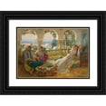 thumbnail image 1 of Frederick Arthur Bridgman 24x18 Black Ornate Framed Double Matted Museum Art Print Titled: On the Terrace, 1 of 5
