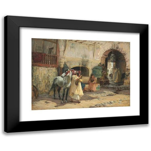 Frederick Arthur Bridgman 24x19 Black Modern Framed Museum Art Print Titled - Off for a Ride, Constantine, Algeria