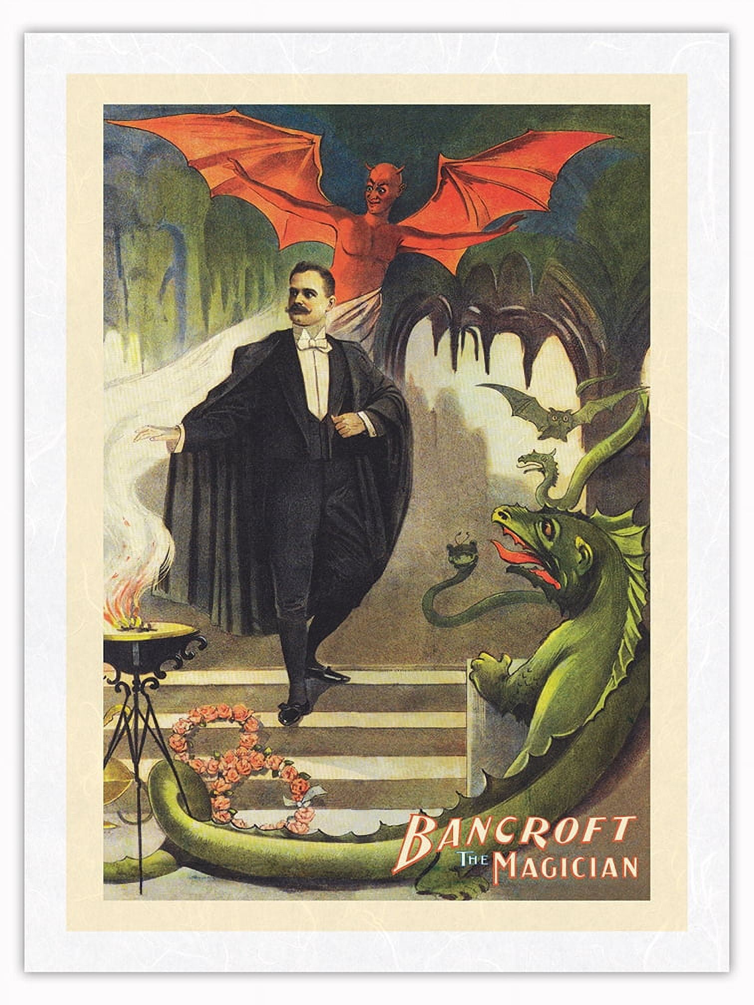 Frederick Bancroft the Magician - Vintage Magic Poster c.1910 ...