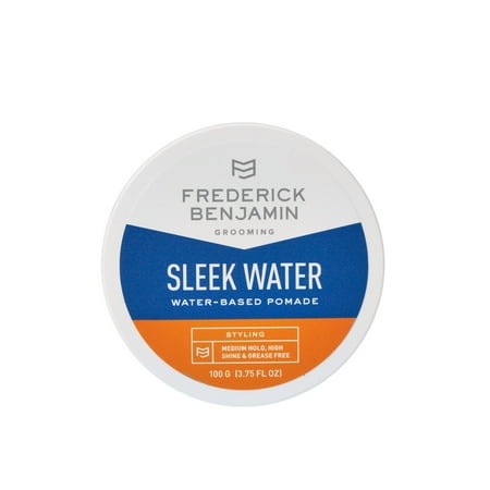 Frederick Benjamin Water-Based Pomade with Medium, Hold & High Shine Finish, 3.75oz