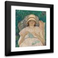 thumbnail image 1 of Frederick Carl Frieseke 20x24 Black Modern Framed Museum Art Print Titled - Girl Knitting, 1 of 5