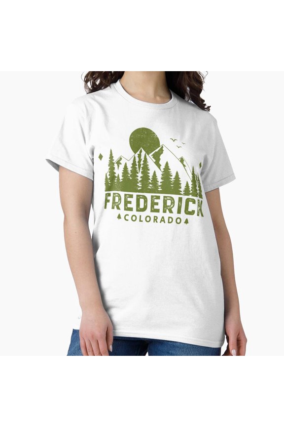Frederick Colorado Mountain Souvenir Retro T-Shirt