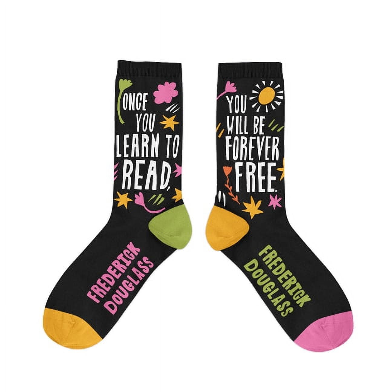 OUT OF PRINT Frederick Douglass - Once You Learn to Read socks