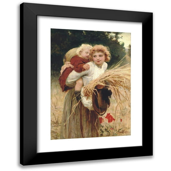 Frederick Morgan 11x14 Black Modern Framed Museum Art Print Titled - Her Constant Care