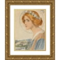 thumbnail image 1 of Frederick Sandys 19x24 Gold Ornate Framed and Double Matted Museum Art Print Titled - St. Dorothy (1904), 1 of 4