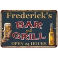 thumbnail image 1 of Frederick's Green Bar and Grill Sign 8 x 12 High Gloss Metal 208120044977, 1 of 1