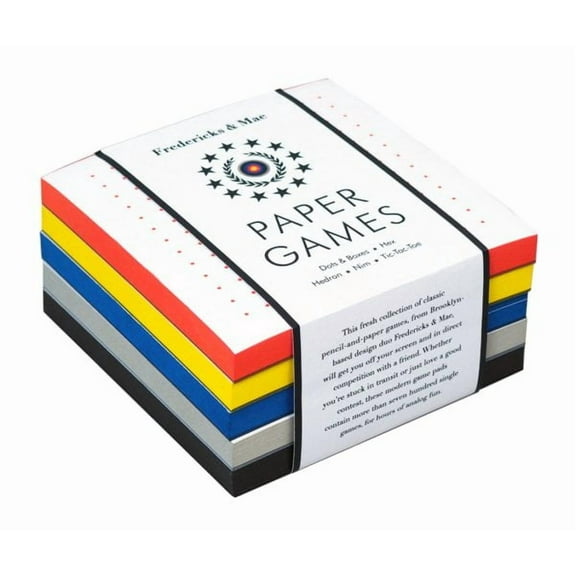 Fredericks & Mae Paper Games: Dots & Boxes - Hex - Hedron - Nim - Tic-Tac-Toe (Other)