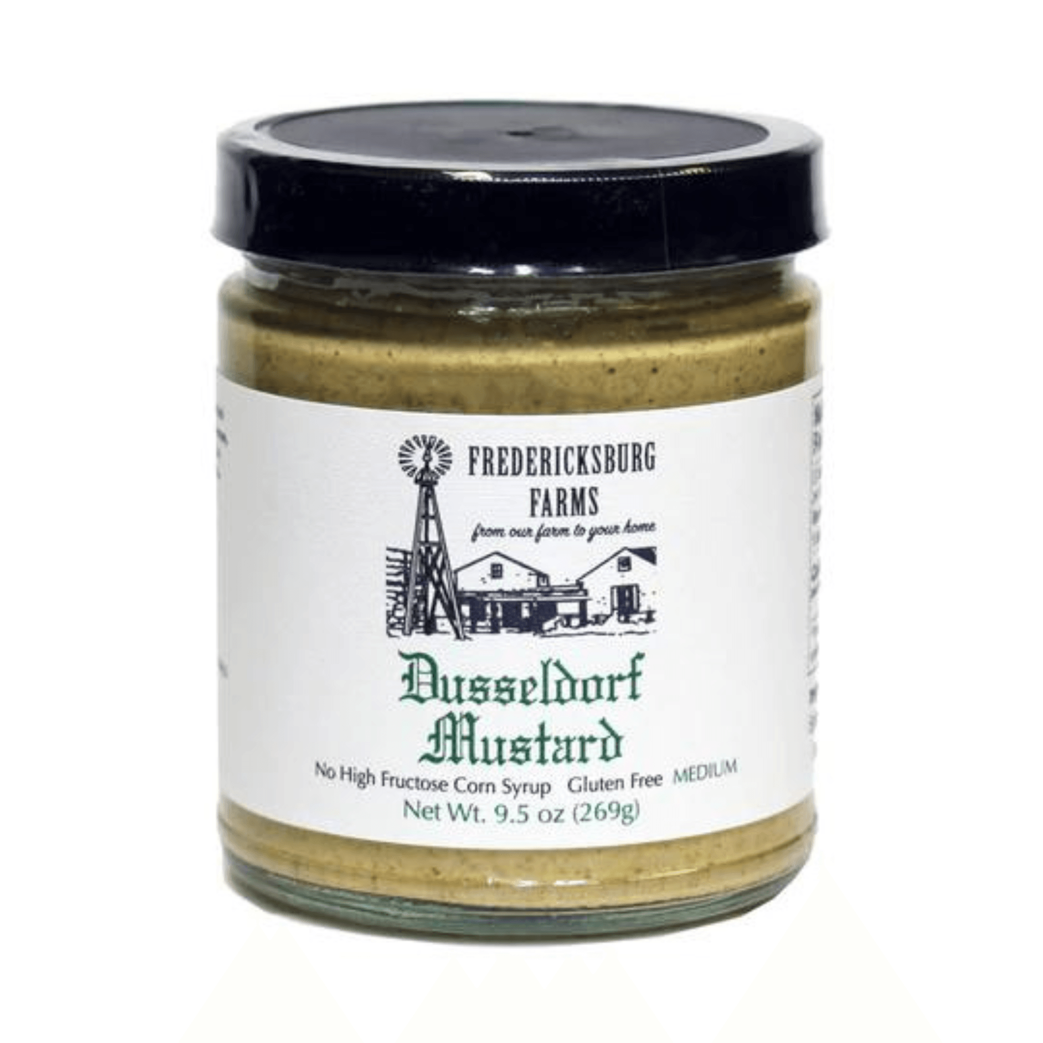 Fredericksburg Farms Dusseldorf Mustard, Medium Heat Gluten Free, 9.5oz