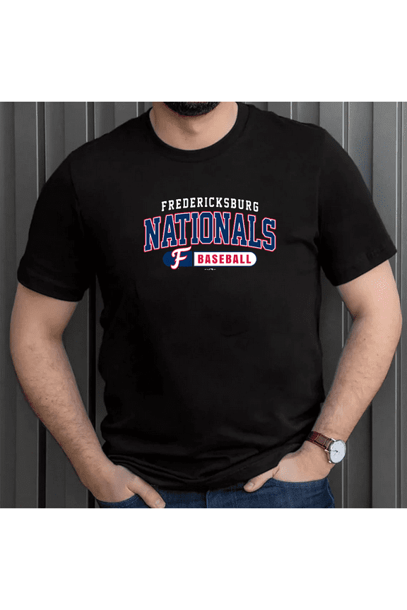 Fredericksburg Nationals Baseball Minor League Fan Unisex Tee, for men & women, up to size 5XL