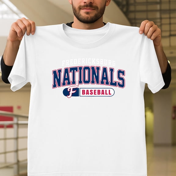 Fredericksburg Nationals Minor League Baseball Unisex T-Shirt, Fredericksburg VA V70125, Up to Size 5XL