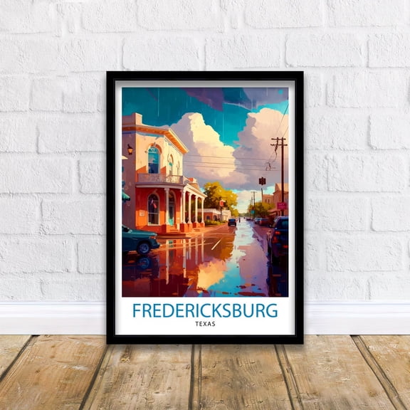 Fredericksburg Texas Travel Hill Country Art Print