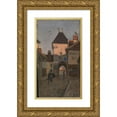 thumbnail image 1 of Frederik Collett 12x18 Gold Ornate Wood Frame and Double Matted Museum Art Print Titled - From Moret-Sur-Loing, 1 of 4
