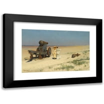 Frederik Hendrik Kaemmerer 14x11 Black Modern Framed Museum Art Print Titled - A Beach Stroll (1870)