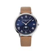Frederique Constant Classics Mens Moonphase Blue Dial Quartz Watch FC-206RN3S6