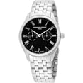 thumbnail image 1 of Frederique Constant Men's 39mm Steel Bracelet & Case Sapphire Crystal Quartz Black Dial Watch FC-259BR5B6B, 1 of 2