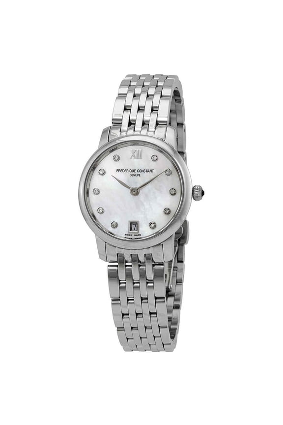 Slimline Quartz Diamond Ladies Watch FC-220MPWD1S26B