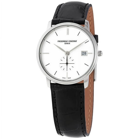 Frederique Constant Slimline Quartz White Dial Men's Watch FC-245S4S6