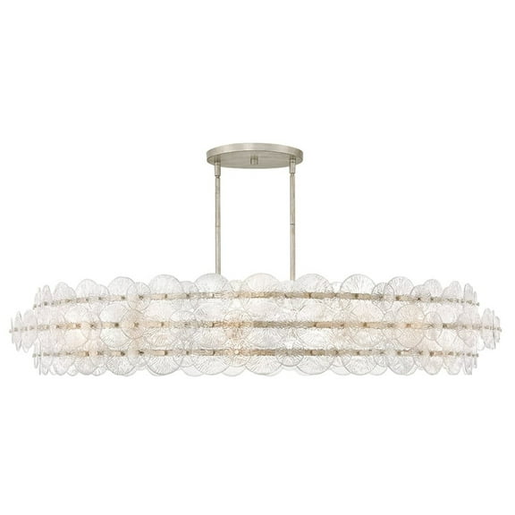 Fredrick Ramond Fr30125 Rene 10 Light 60" Wide Ring Chandelier - Glacial