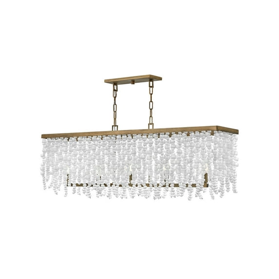 Fredrick Ramond Fr30208 Dune 5 Light 48" Wide Linear Chandelier - Gold