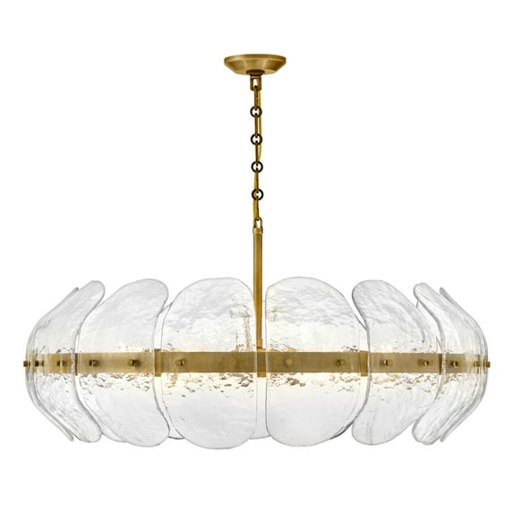 Fredrick Ramond Fr30514 Lillia 6 Light 36" Wide Drum Chandelier - Brass