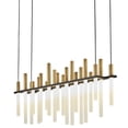 thumbnail image 1 of Fredrick Ramond Fr30705 Echo 20 Light 39" Wide Led Linear Chandelier - Black, 1 of 3