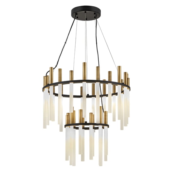 Fredrick Ramond Fr30708 Echo 32 Light 26" Wide Led Ring Chandelier - Black